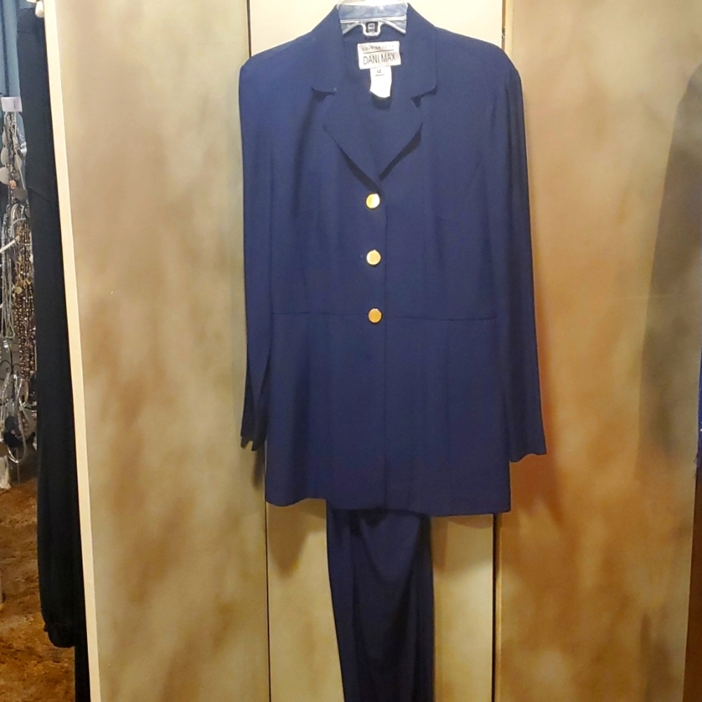 Blue Pantsuit